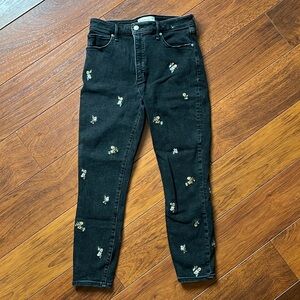 Abercrombie & Fitch embroidered skinny jeans